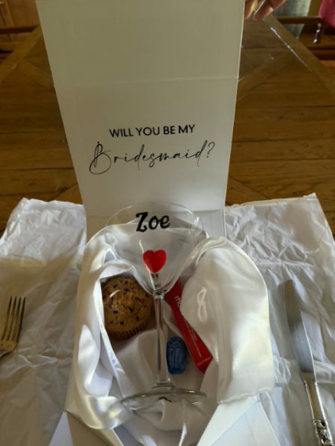Glassware — EriccoStudio artwork,custom  personalized gift boxes for 13 Bridesmaids.