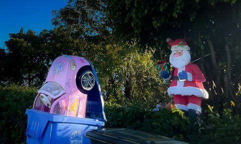 Sad Santa — Santa's soul crushing discovery of the fatality of his efforts